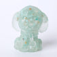 2" Resin Teddy Dog Figurine Infused Crystal Chips on Discount