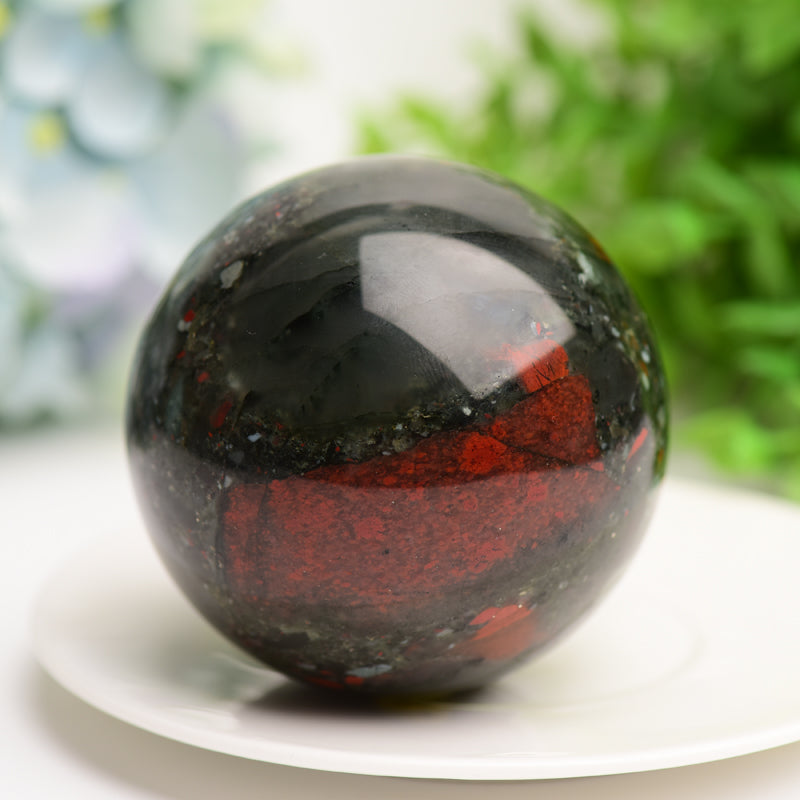 2.5"-3.0" Africa Blood Stone Crystal Sphere Bulk Crystal wholesale suppliers