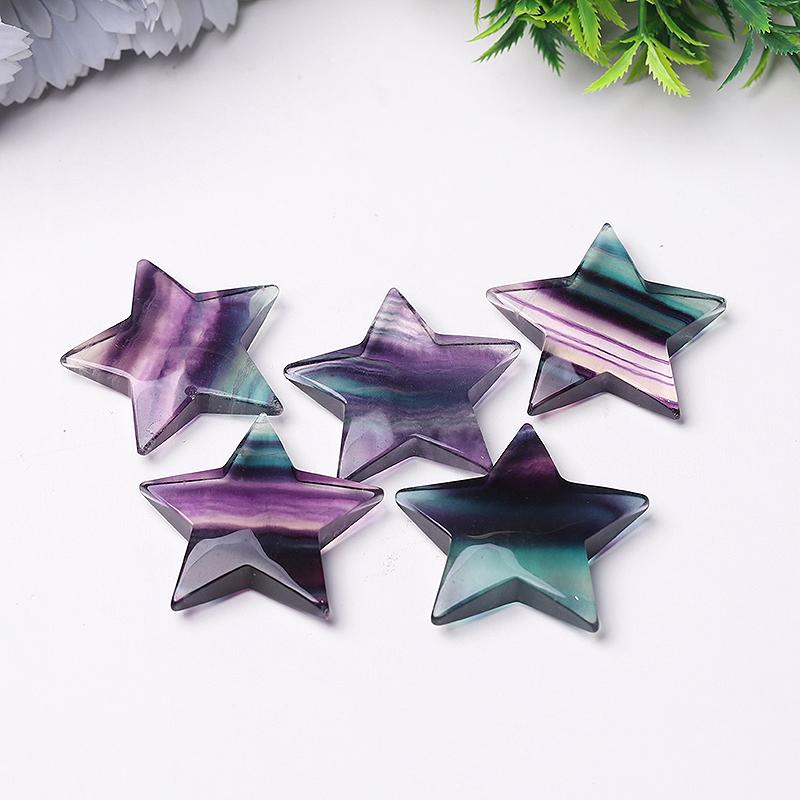 2" Fluorite Star Crystal Carvings Best Crystal Wholesalers