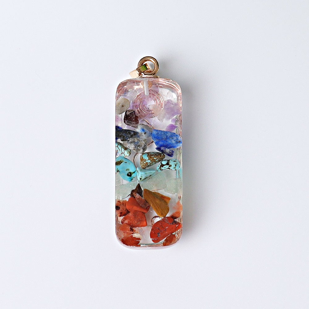 1.8" Chakra Resin Crystal Pendant Best Crystal Wholesalers