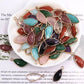 25mm Irregular Water Drop Shape Crystal Pendant with Golden Rim Best Crystal Wholesalers