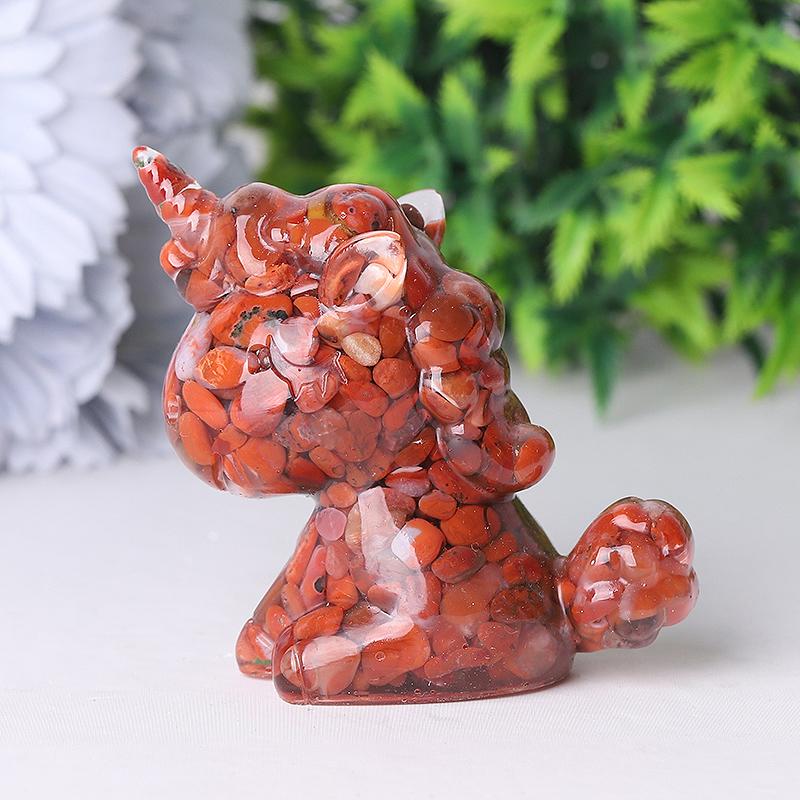 2.5"-3.0" Resin Unicorn Crystal Carvings Best Crystal Wholesalers