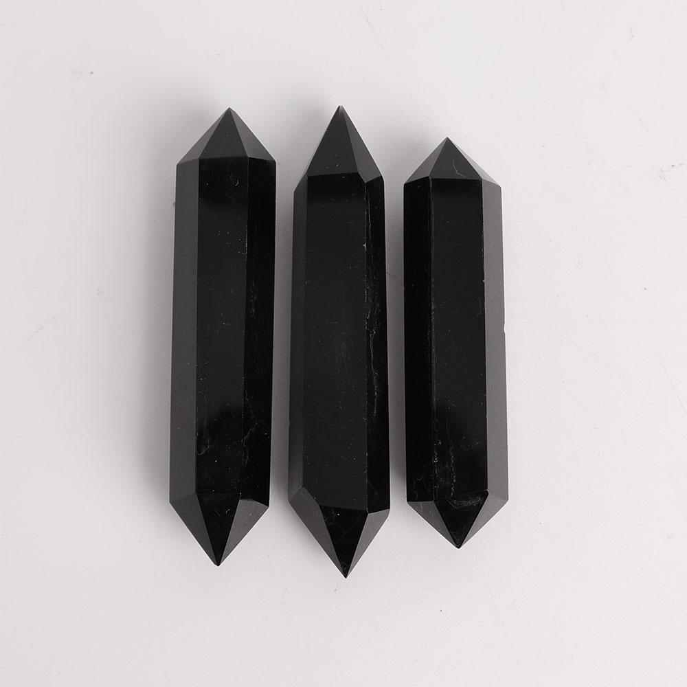 Black Obsidian Double Terminated Towers Points Bulk Best Crystal Wholesalers