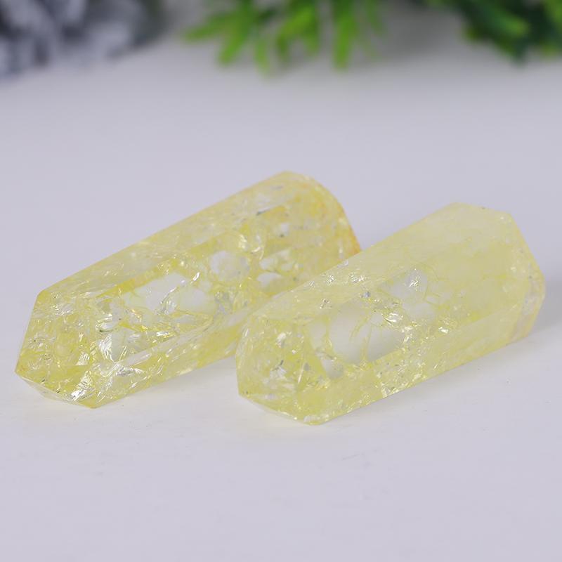 Yellow Crack Quartz Point Healing Stone Towers Points Bulk Best Crystal Wholesalers