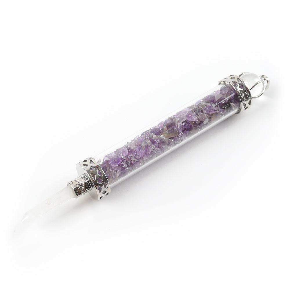 5“ Healing Stone Chips Pendant Crystal Pendulum