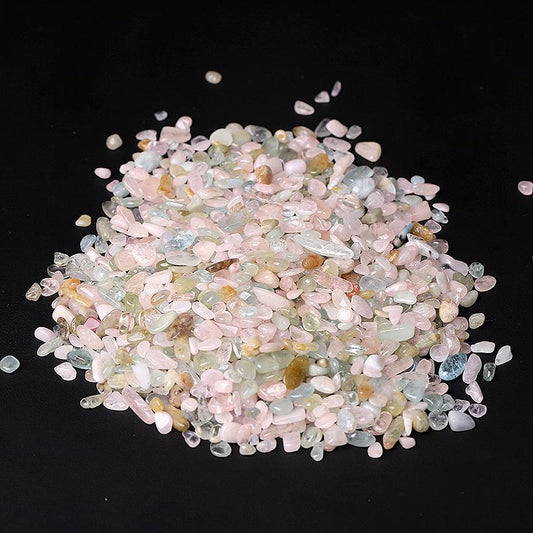 0.1kg Natural Morganite Chips Crystal Chips for Decoration Best Crystal Wholesalers