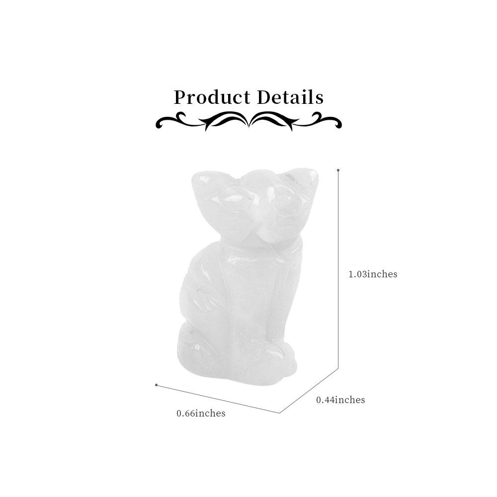 Sky Blue Mini Cat Carvings Animal Bulk Best Crystal Wholesalers