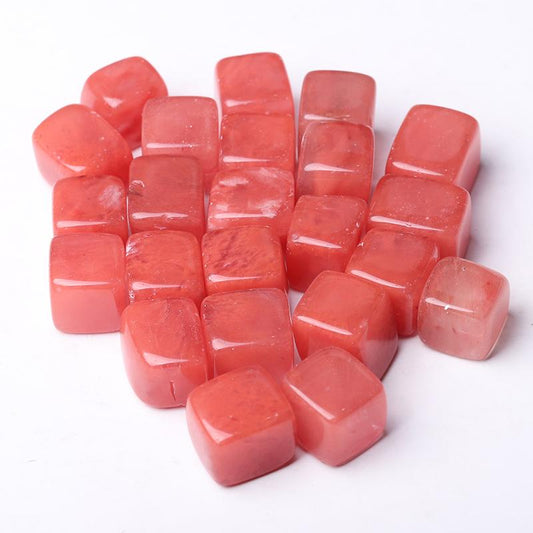 0.1kg Red Smelting bulk tumbled stone Cubes Best Crystal Wholesalers