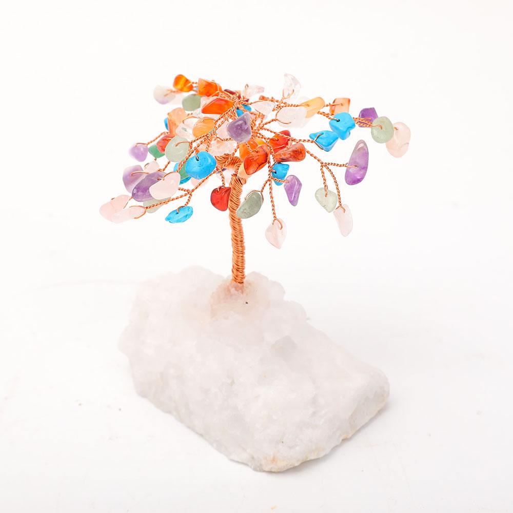 Crystal Mixed Chips Colorful Lucky Tree