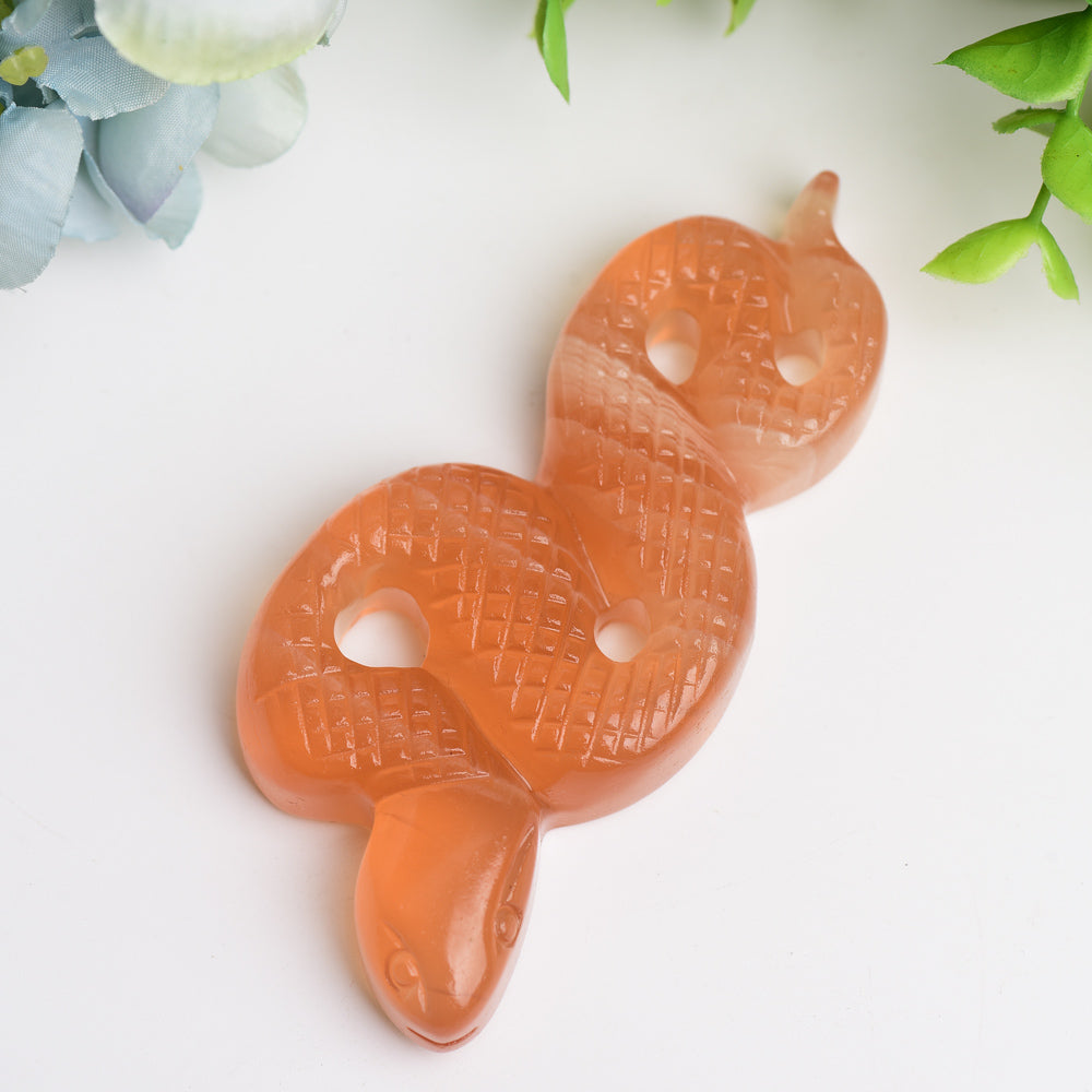 4.0" Snake Crystal Carving Animal  Bulk Best Crystal Wholesalers