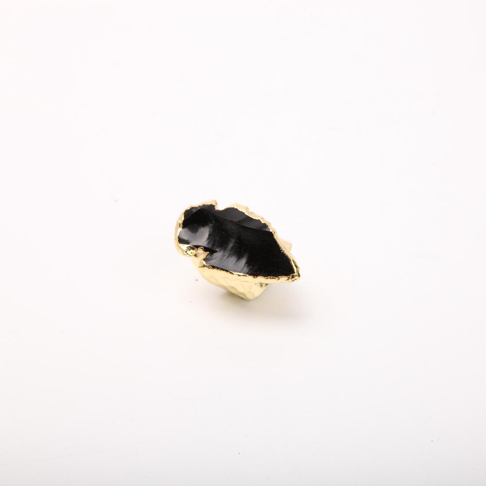 Black Obsidian Handmade Crystal Ring Best Crystal Wholesalers