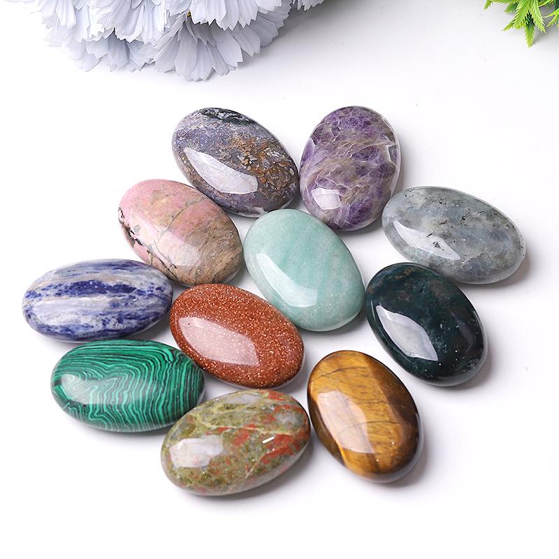 1.5*2.3" Crystal bulk tumbled stone Palm stones Best Crystal Wholesalers