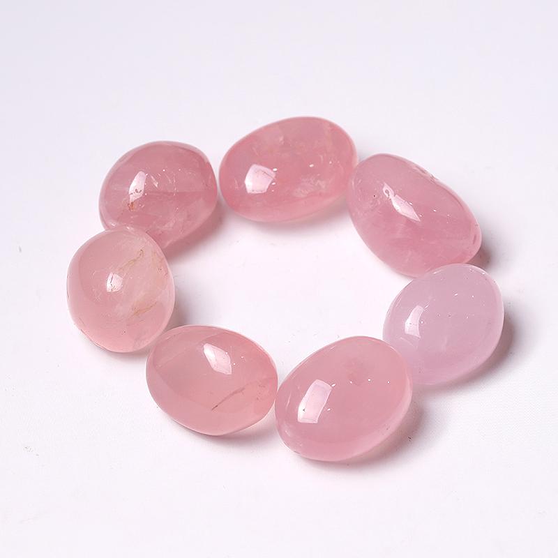 Rose Quartz tumbled Crystals for Wholesale