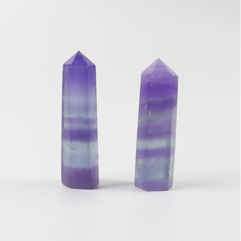 Fluorite Crystal Towers Points Bulk Set of 2 Best Crystal Wholesalers