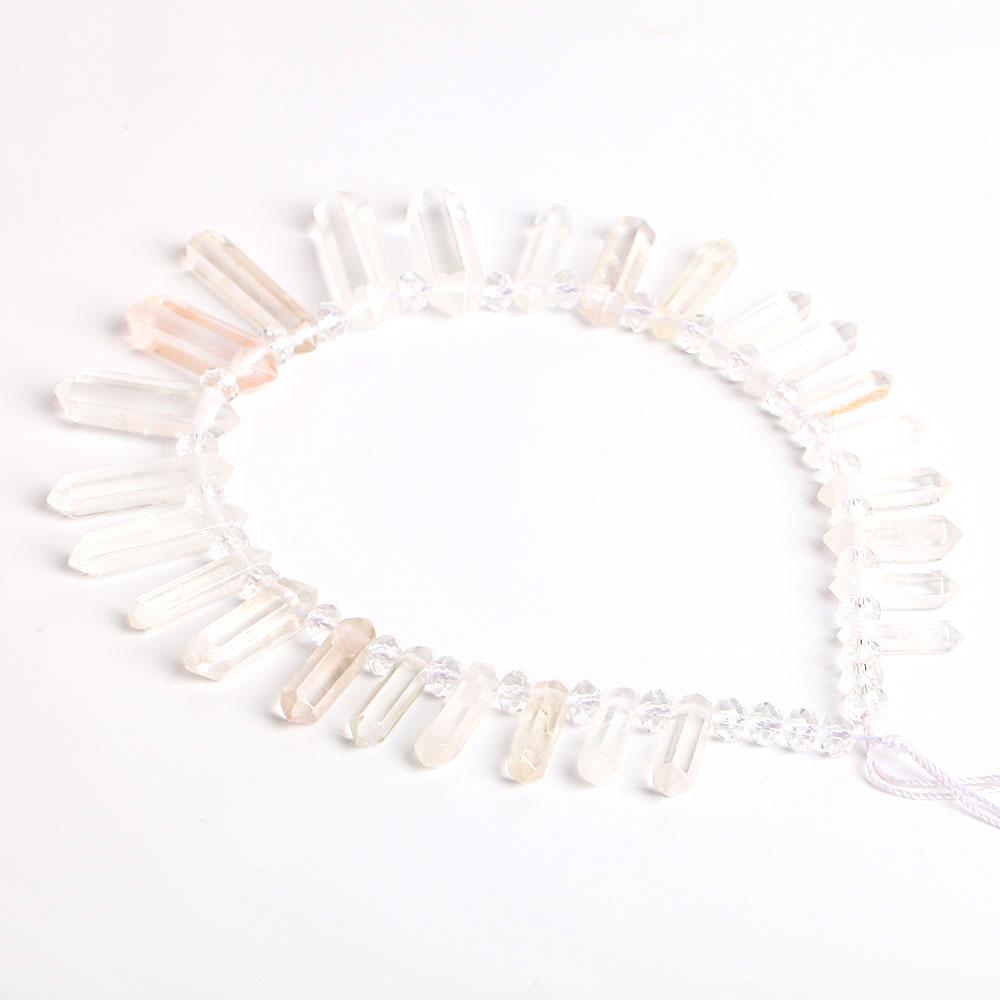 Clear Quartz Crystal Point Chain String for DIY Best Crystal Wholesalers