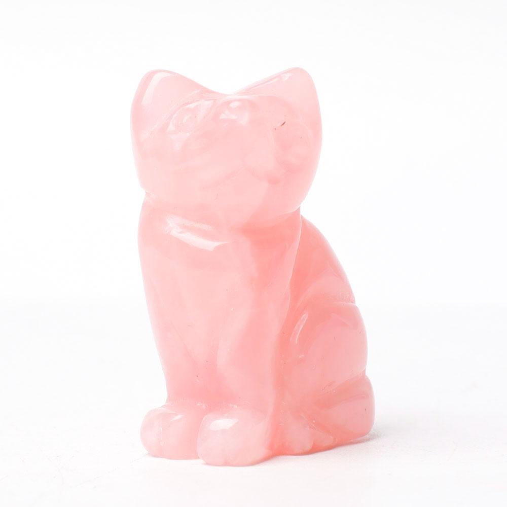 1.5" Cat Figurine Crystal Carvings Animal BulkBest Crystal Wholesalers