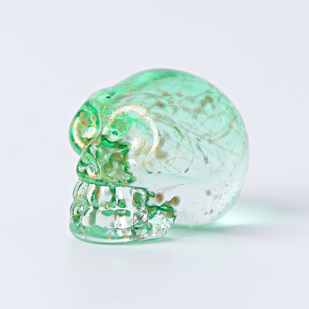 1" Aura Skull  Angel Crystal Carvings （Random sending color） Best Crystal Wholesalers