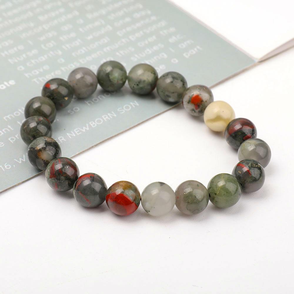 10mm Blood Stone Bracelet Best Crystal Wholesalers