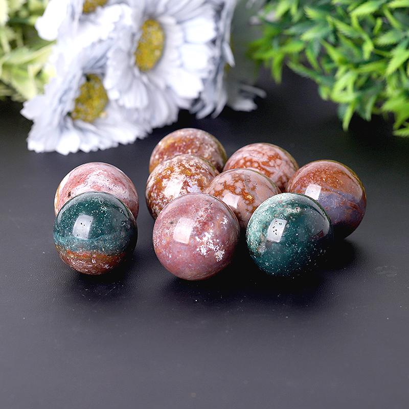 2.0"-4.0" Ocean Jasper Sphere Best Crystal Wholesalers