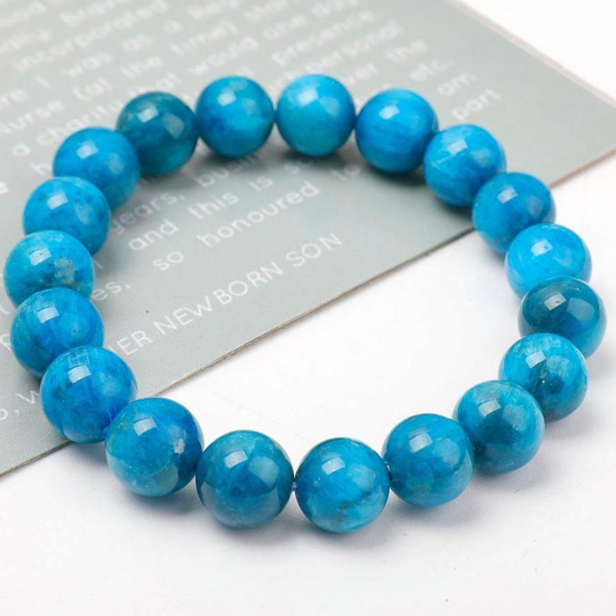 Blue apatite bracelet 