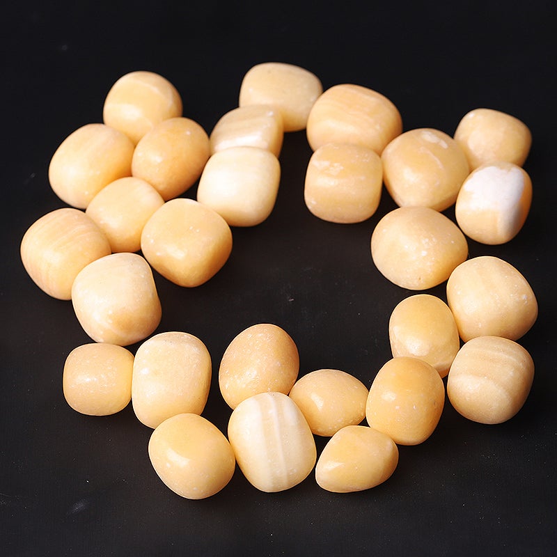 0.1kg Yellow Jade Cubes bulk Crystal tumbled stone wholesale suppliers