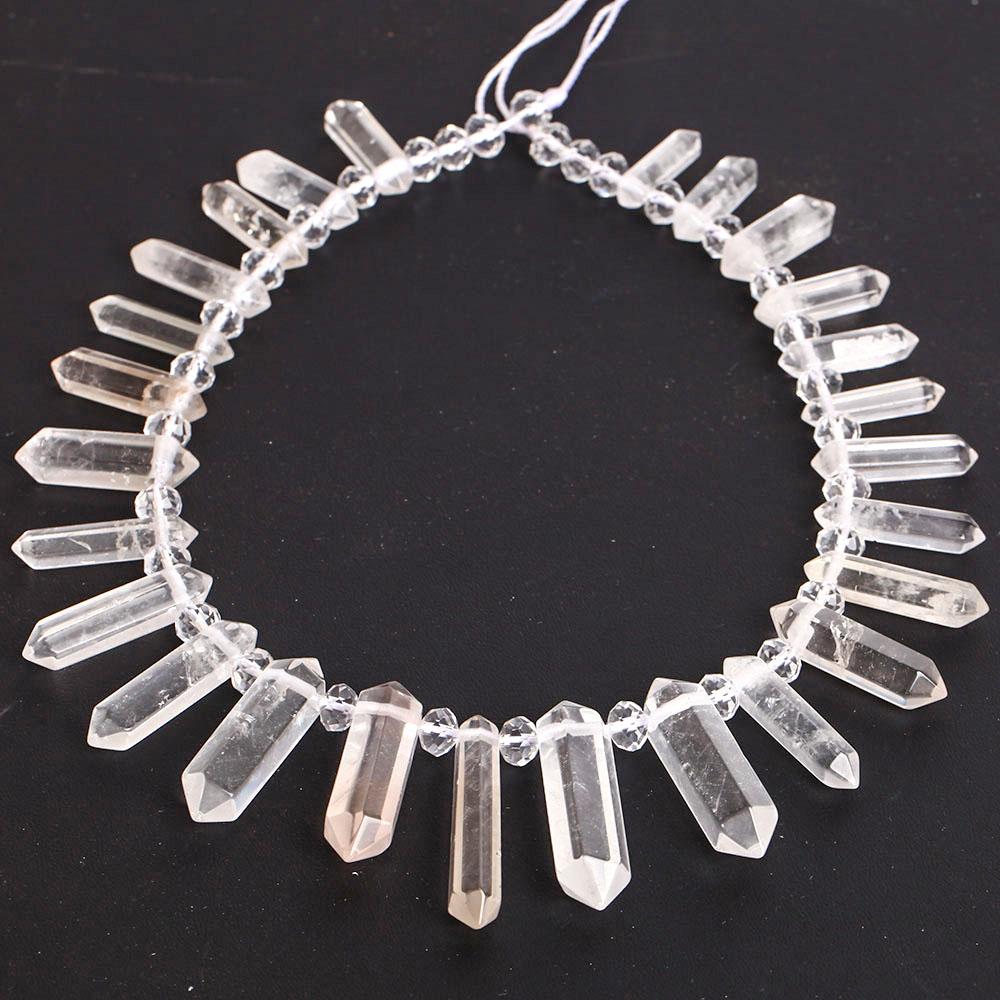 Natural Crystal Point Chain Strings Use for DIY Best Crystal Wholesalers