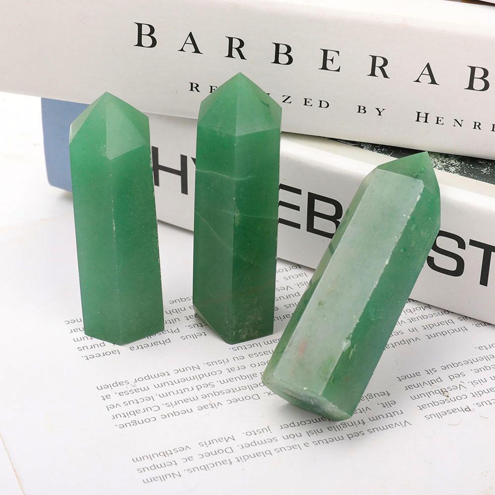 3" Green Aventurine Towers Points Bulk Best Crystal Wholesalers