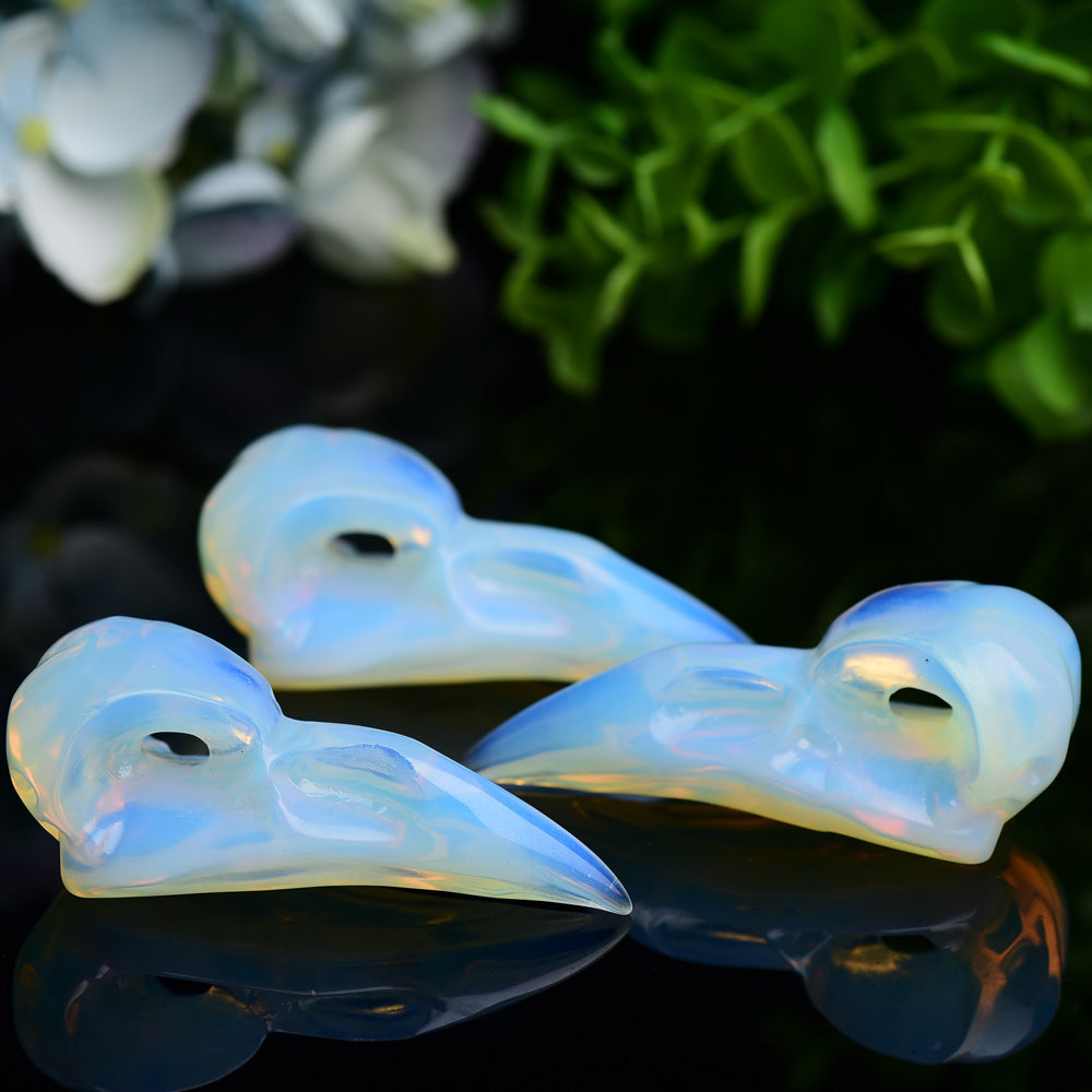 3.0" Opalite Roven Skull Crystal Carving Bulk Best Crystal Wholesalers