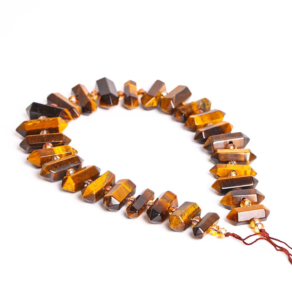 Tiger's Eye Drilled Point String for DIY Best Crystal Wholesalers