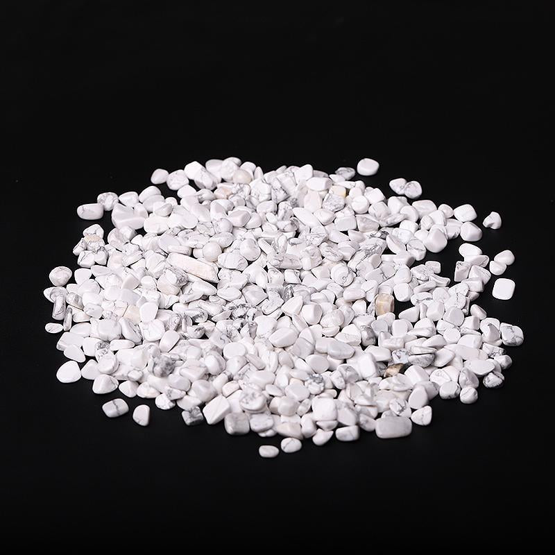 0.1kg Different Size Howlite Chips Crystal Chips for Decoration Best Crystal Wholesalers