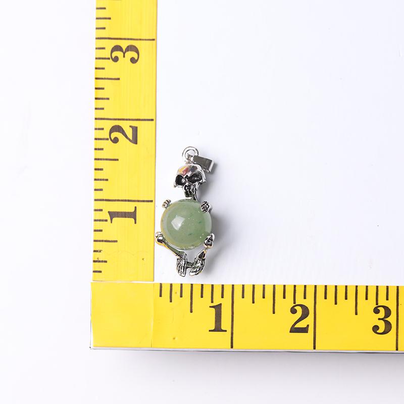 Wholesale Silver Skeleton Wrapped Round Ball Crystal Pendant Best Crystal Wholesalers