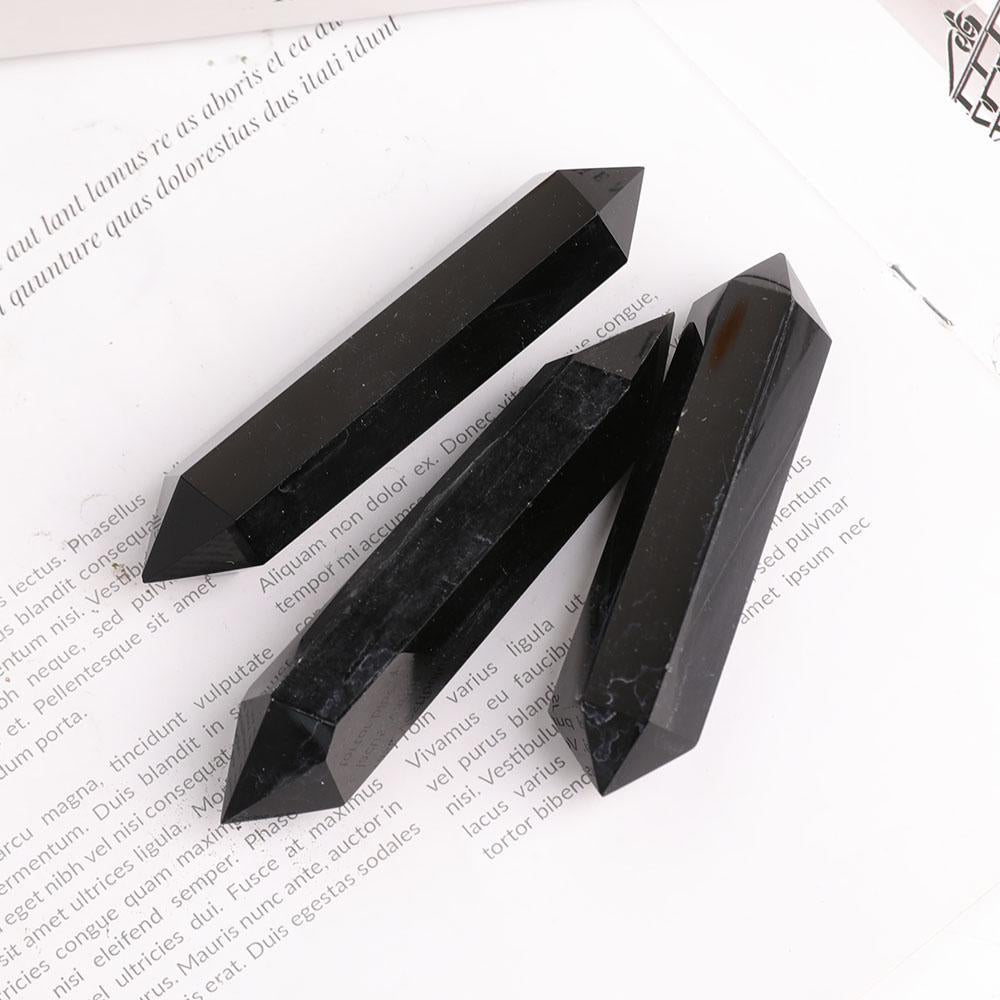 Black Obsidian Double Terminated Towers Points Bulk Best Crystal Wholesalers