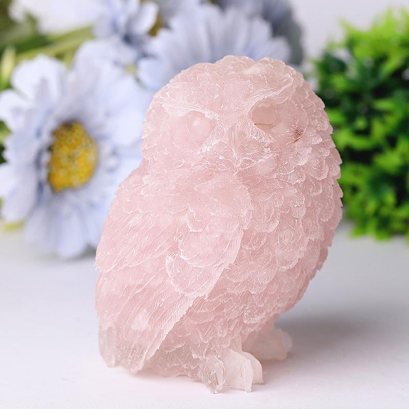 4" Owl Resin Crystal Carvings Best Crystal Wholesalers