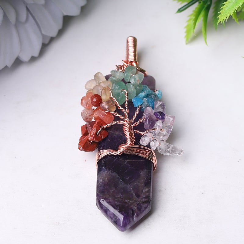 2.5" Tree of Life Crystal Pendant Best Crystal Wholesalers