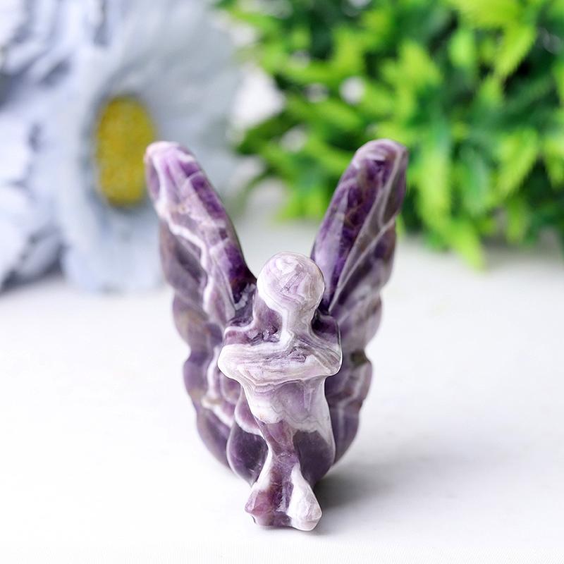 2.4" Dream Amethyst Fairy Crystal Carvings Best Crystal Wholesalers