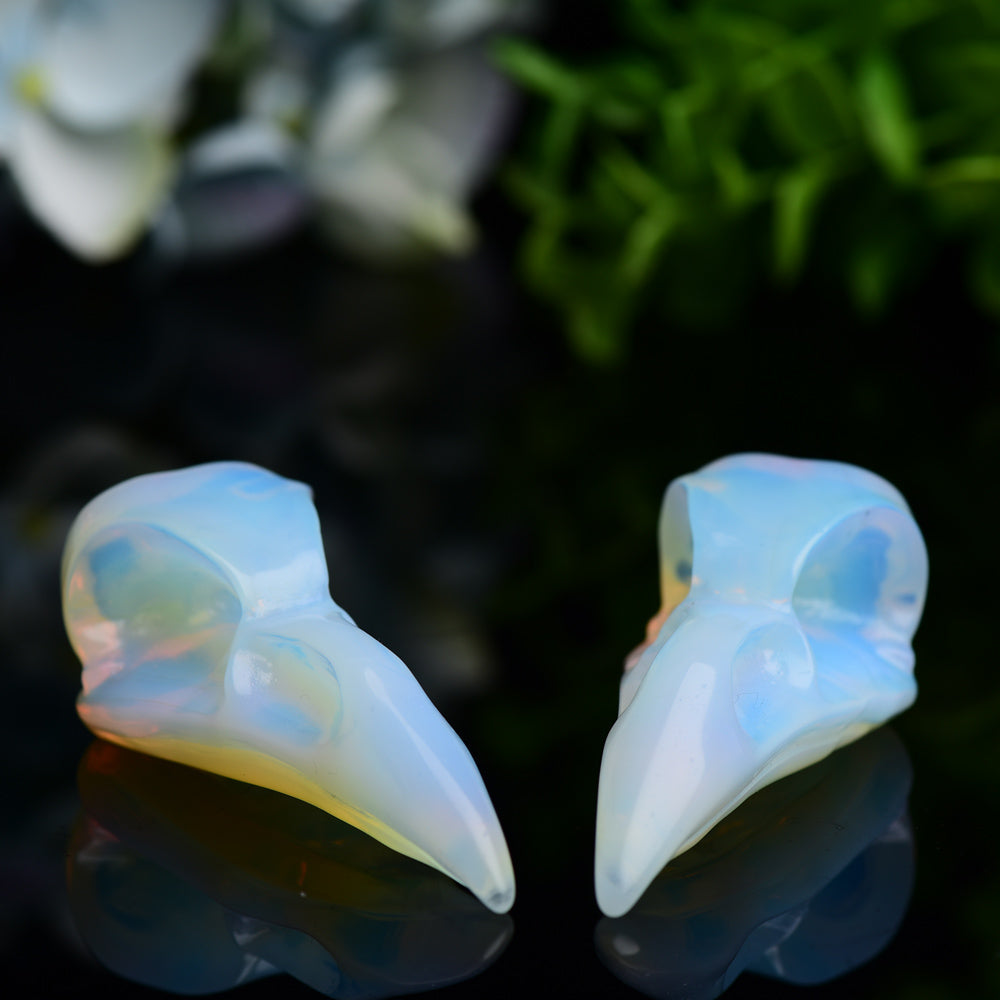 3.0" Opalite Roven Skull Crystal Carving Bulk Best Crystal Wholesalers