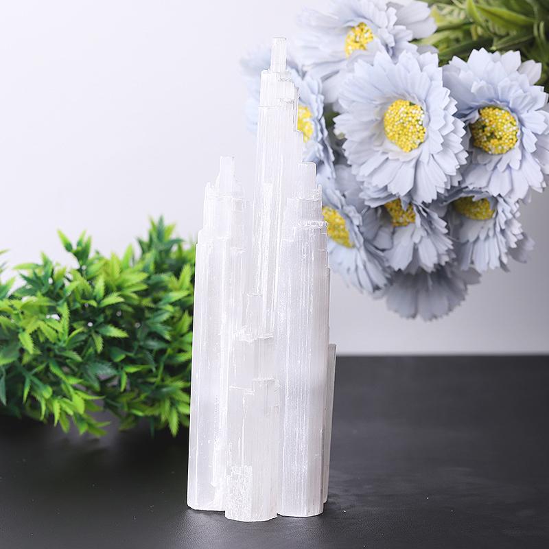 7.5" Selenite Skyscraper Towers Points Bulk Best Crystal Wholesalers