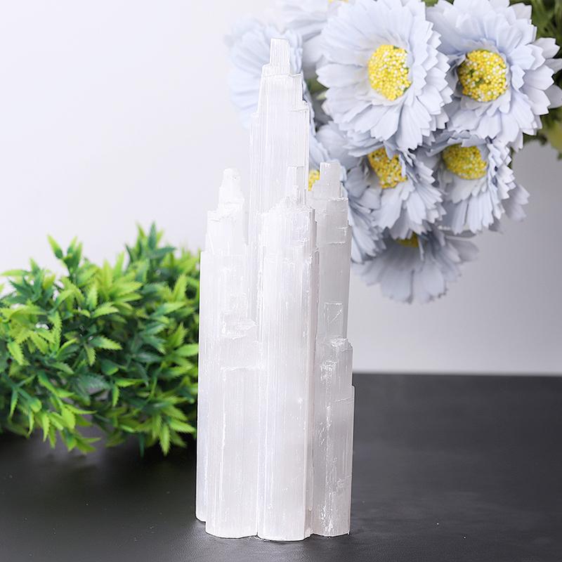 7.5" Selenite Skyscraper Towers Points Bulk Best Crystal Wholesalers