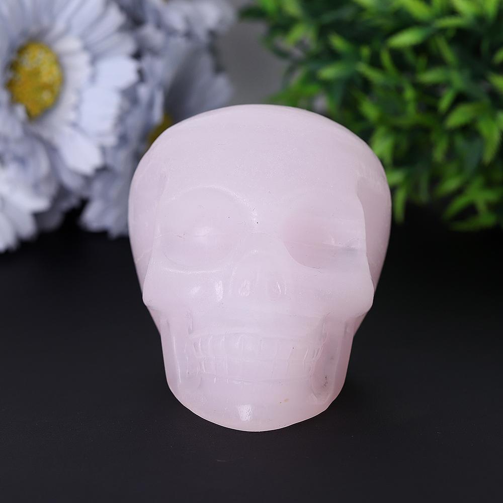 Pink Afghan Crystal Skull Carvings Best Crystal Wholesalers