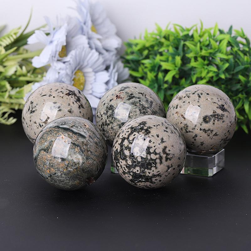 1.5"-4.0" Ocean Jasper Sphere Best Crystal Wholesalers