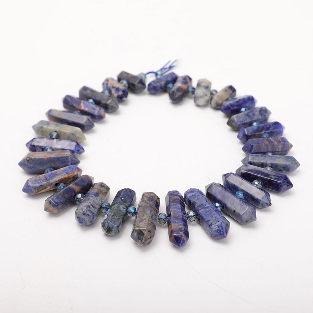 Sodalite Crystal Point Necklace Best Crystal Wholesalers