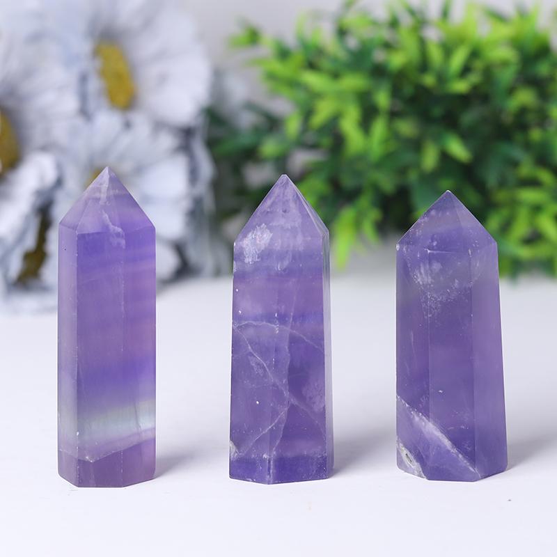 Natural Healing Stone Purple FluoriteTowers Points Bulk Best Crystal Wholesalers