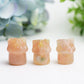 1.1" Flower Agate Mini House Crytsal Carving Bulk Wholesale