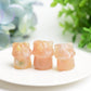 1.1" Flower Agate Mini House Crytsal Carving Bulk Wholesale