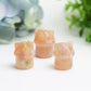 1.1" Flower Agate Mini House Crytsal Carving Bulk Wholesale