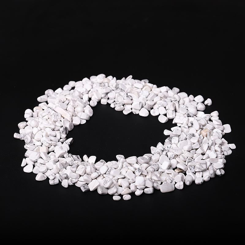 0.1kg Different Size Howlite Chips Crystal Chips for Decoration Best Crystal Wholesalers