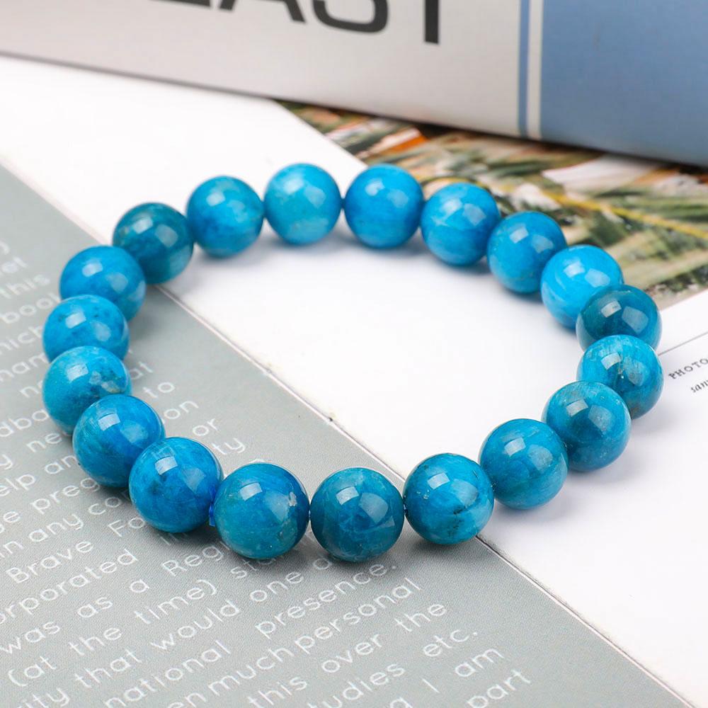 Blue Apatite 10.5mm Bracelet for bulk & wholesale