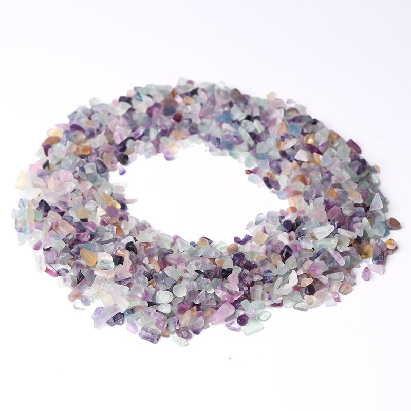 0.1kg Different Size Natural Rainbow Fluorite Chips Crystal Chips for Decoration Best Crystal Wholesalers