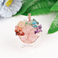 2" Chakra Tree of Life Wire Wrapped Heart Pendant Best Crystal Wholesalers