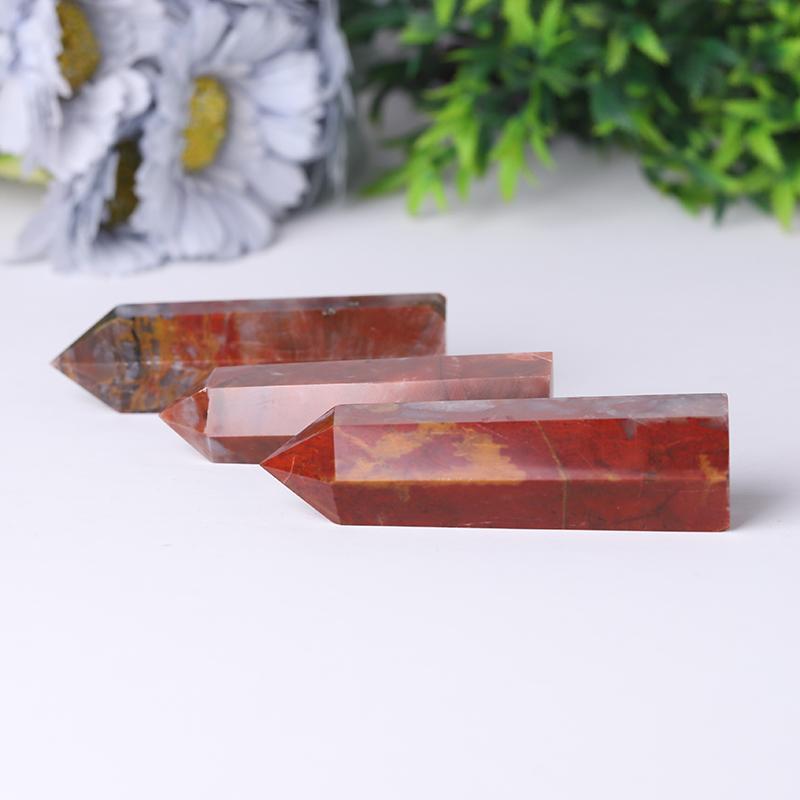 Red Jasper Point Healing Towers Points Bulk Best Crystal Wholesalers